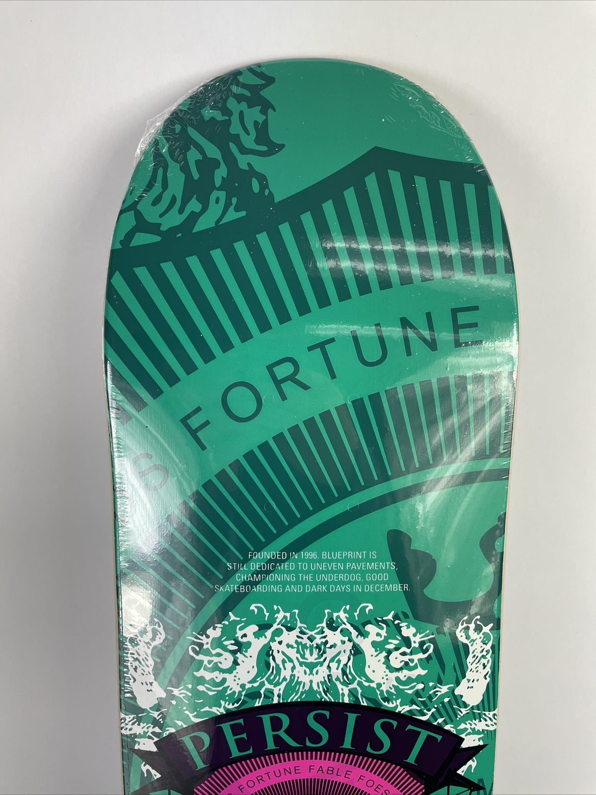 BLUEPRINT skateboards deck 8" RARE quality Courage Color Green