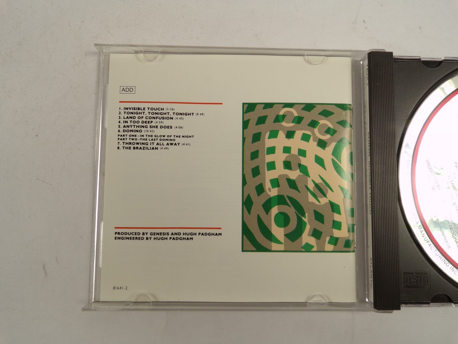 Genesis Invisible Touch In Too Deep The Brazilian Domino Land Of Confusion CD#48