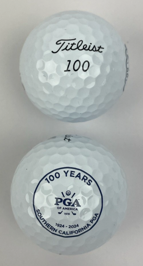 Titleist Pro V1 Golf Balls 2 Pack PGA of Southern California 100 Years 1924-2024