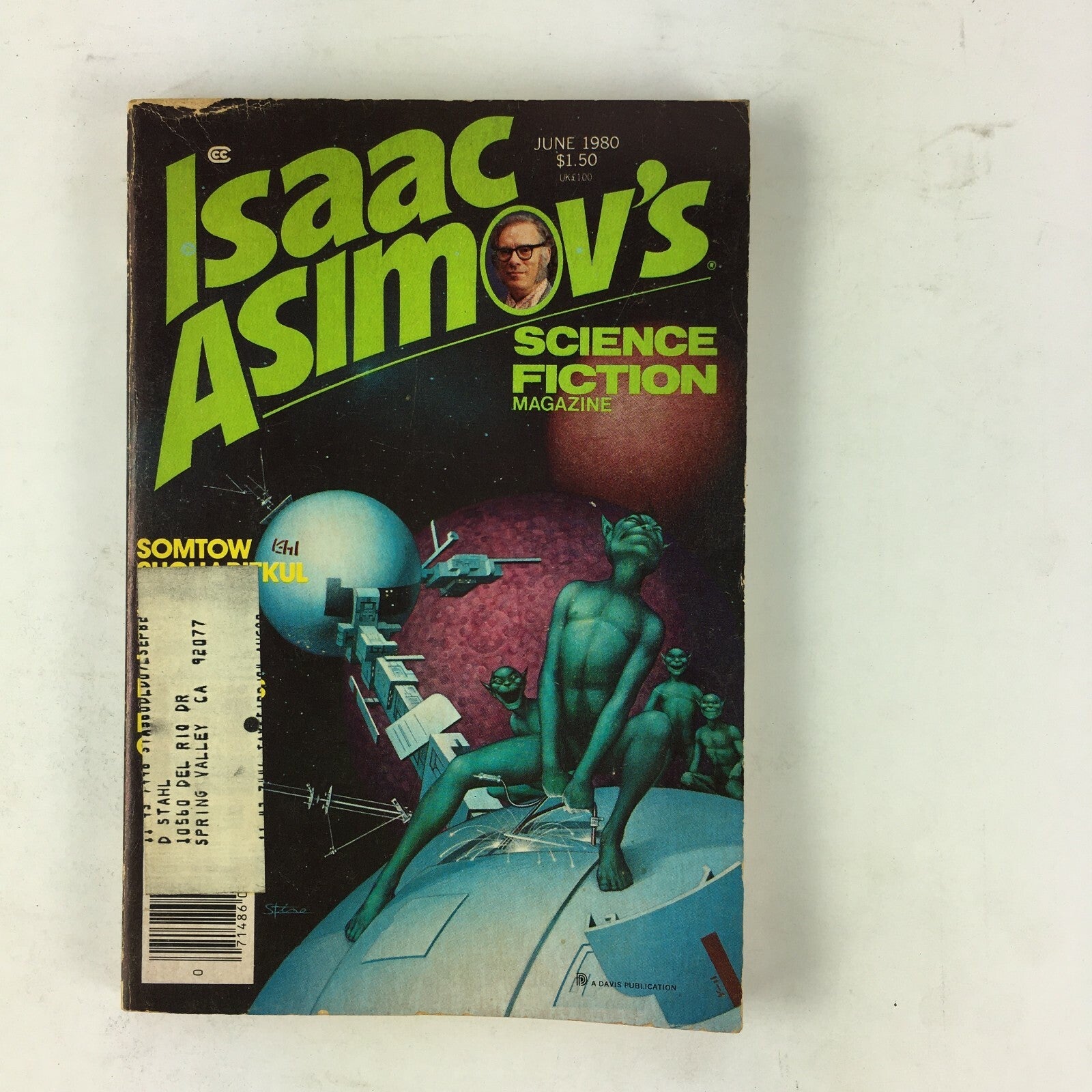 June 1980 Isaac Asimov's Science Fiction Magazine Somtow Sucharitkul Jon L Breen
