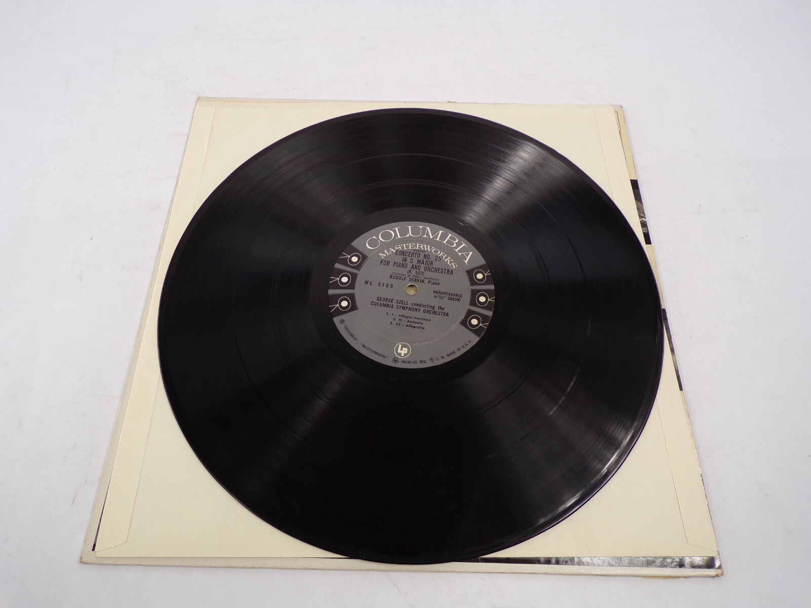 Rudolf Serkin George Szell Mozart Columbia Symphony Orchestra Vinyl Record