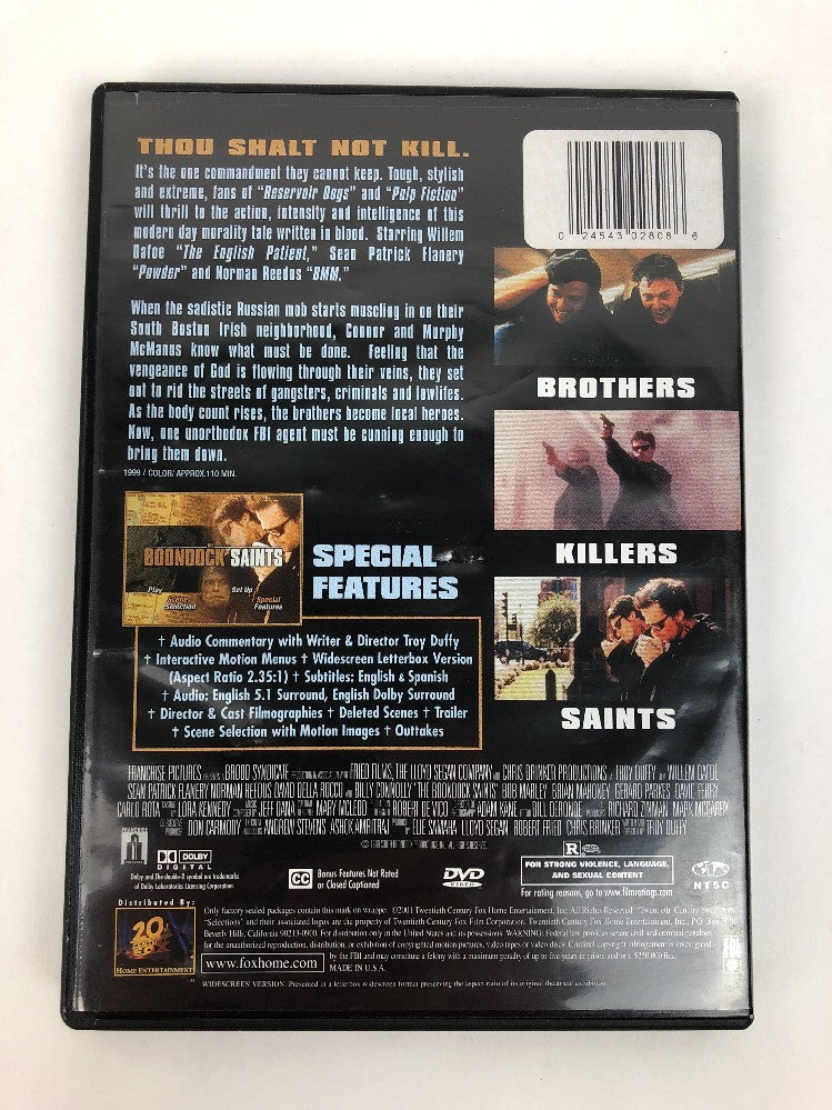 Boondock Saints, The (DVD) Willem Dafoe Norman Redus Billy Connolly - FSTSHP