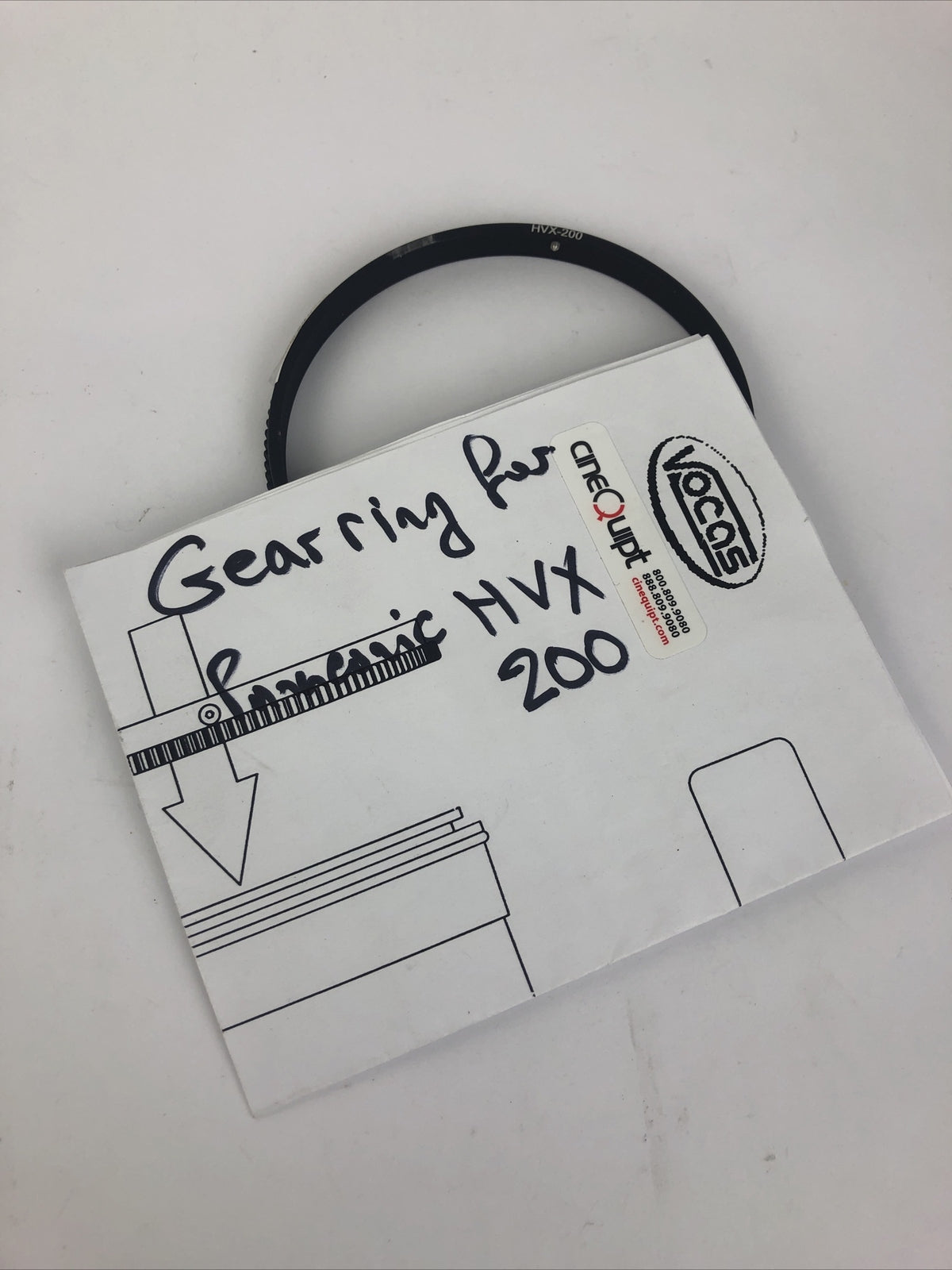 Geared FF Gearing Ring for Panasonic HVX 200 CINEQUIPT VOCAS - LOOK