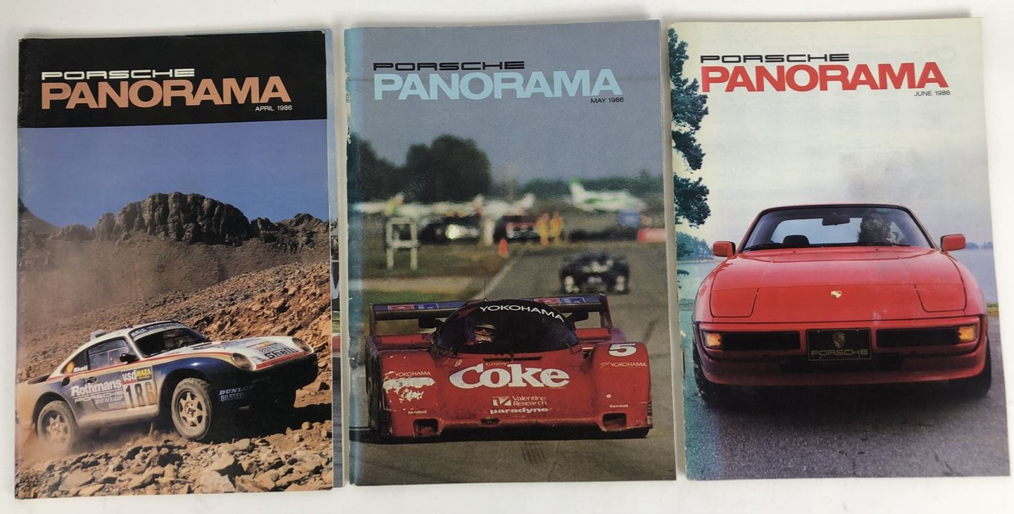 Porsche Panorama Magazine - 1986 Complete Set 30th Anniversary 12 issue - RARE
