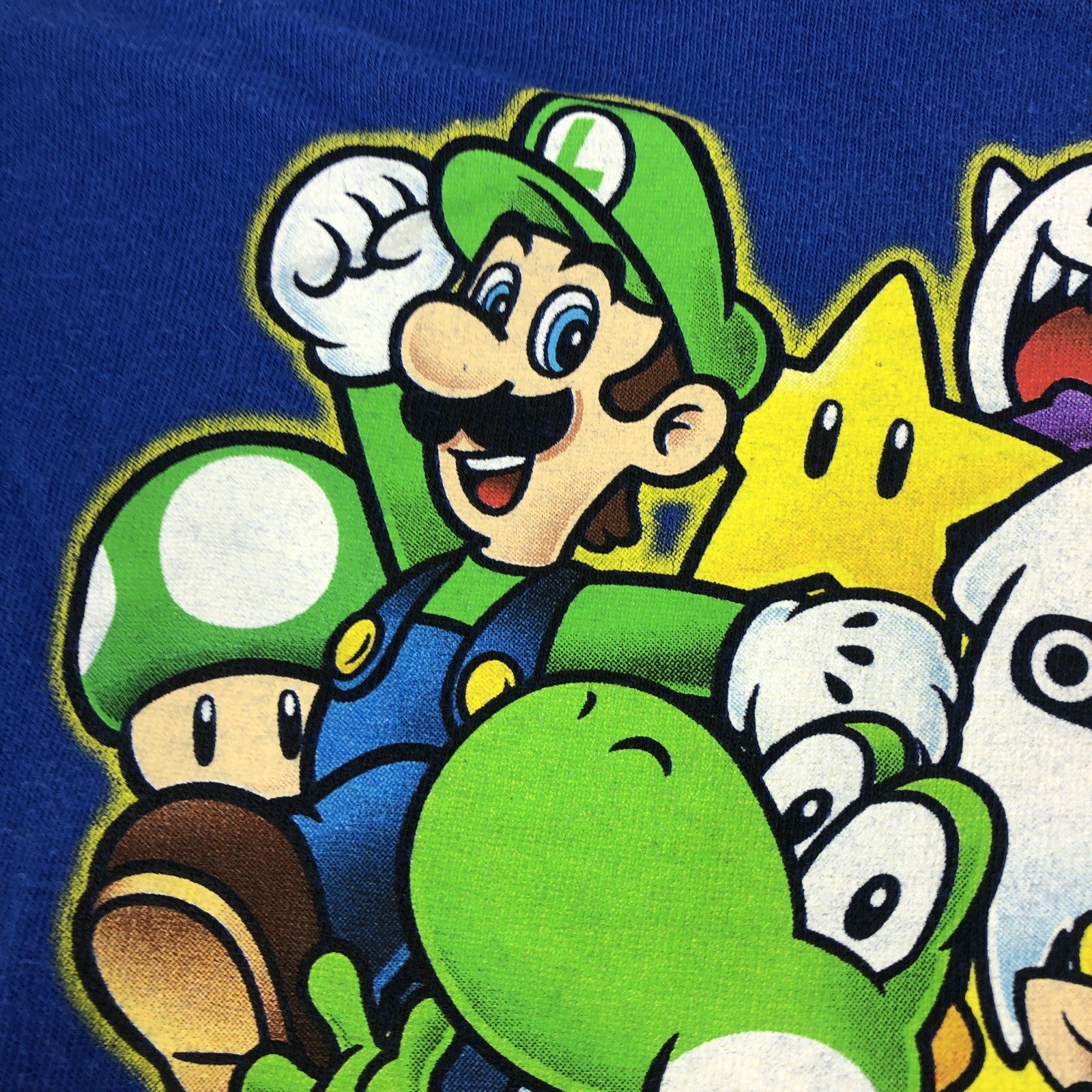 VINTAGE 2014 NINTENDO SUPER MARIO BROS T-SHIRT SIZE YOUTH L(7) LOOK