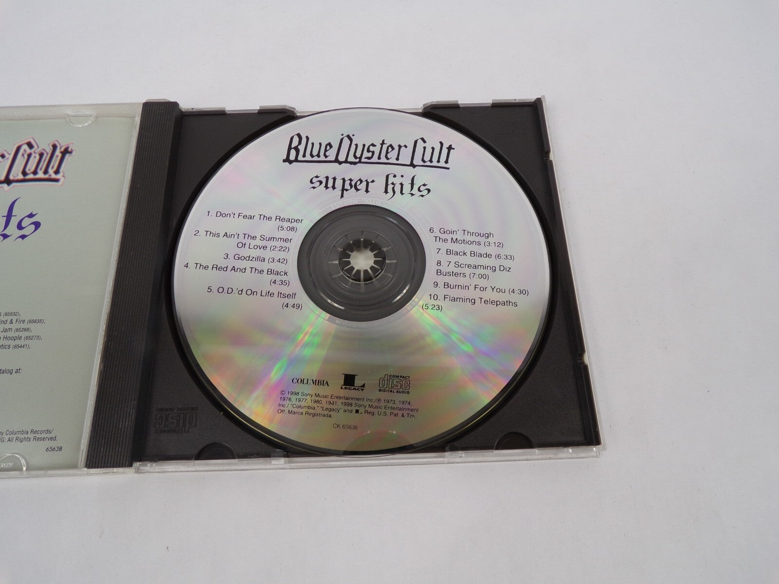 Blue Oyster Cult Super Hits Don't Fear The Reaper Black Blade Flaming CD#63