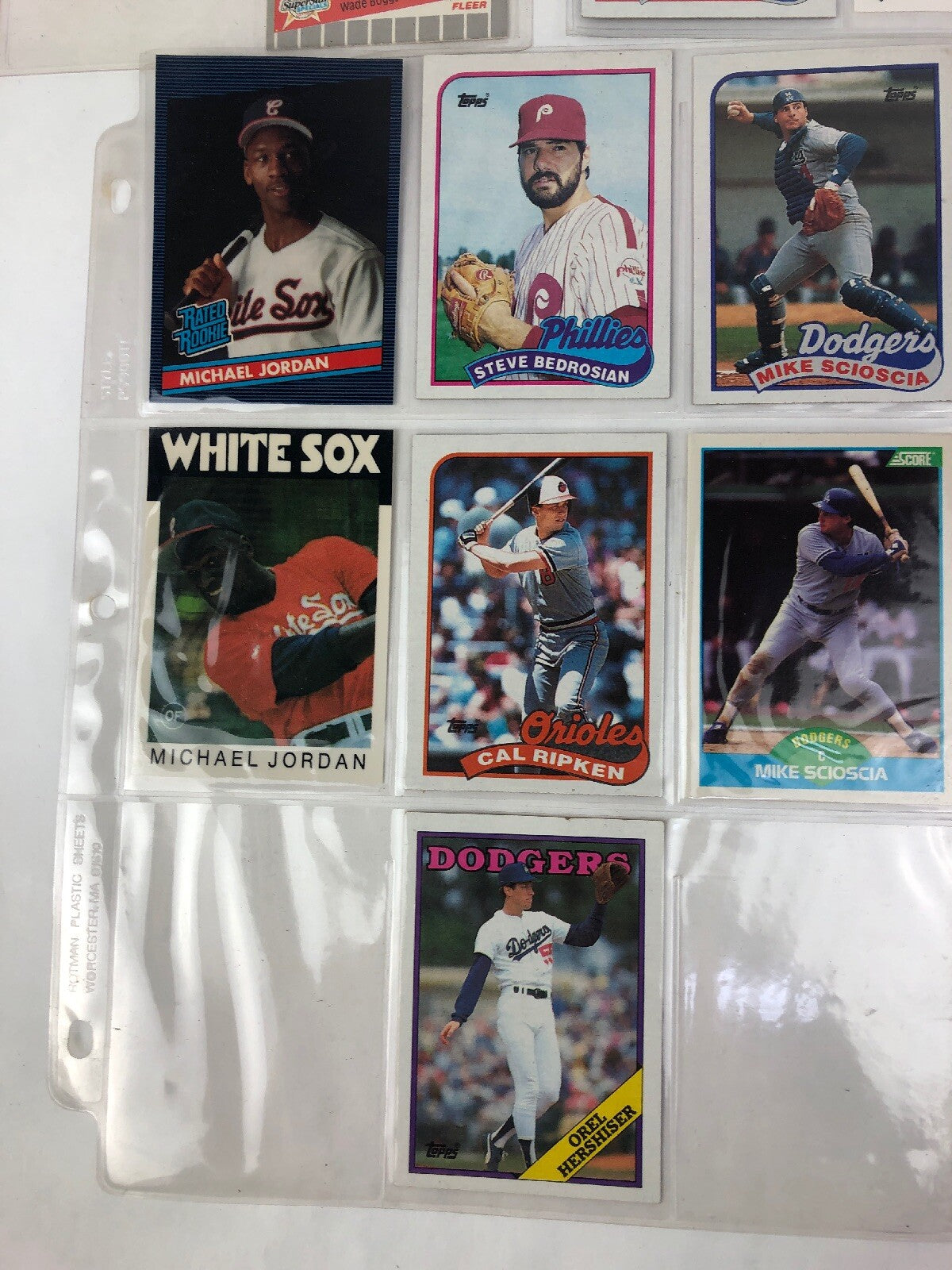22 CARD LOT VINTAGE BASEBALL STARS GWYNN JORDAN RIPKEN RYAN BOGGS McGUIRE FS