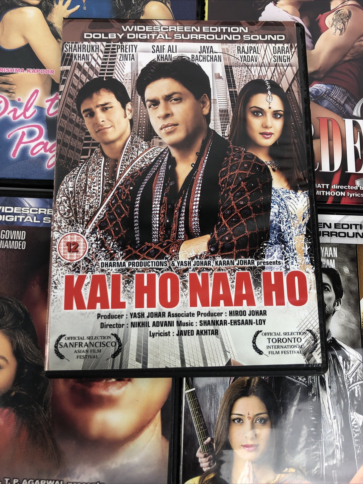 5 x Bollywood DVD LOT - KHUDA KASAM, KAL HO NAA HO, DAVID Dil to Pagal Hai *VGC*