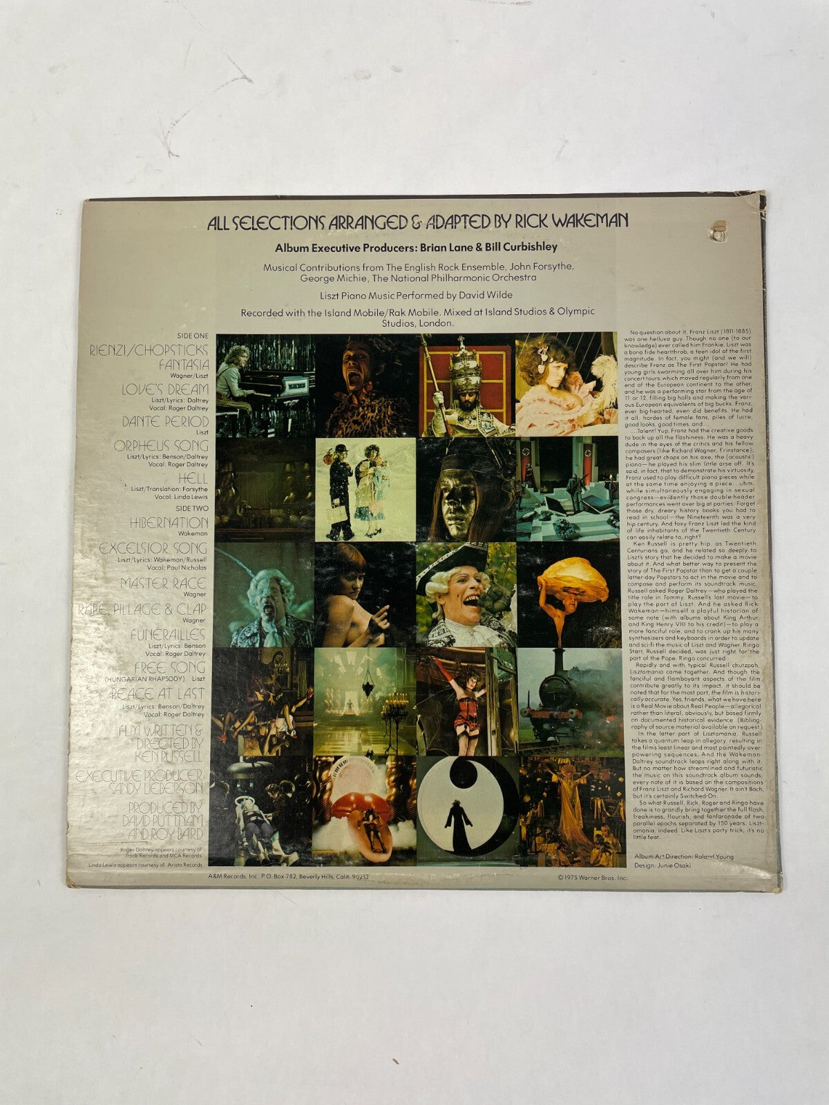 Liszt Omania Vinyl The Soundtrack Album Of The Ken Russell loves Dream Record