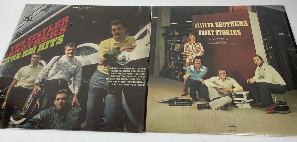 The Statler Brothers The Big Hits Vinyl LP 9519 & Short Stories 1977 SRM-1-5001
