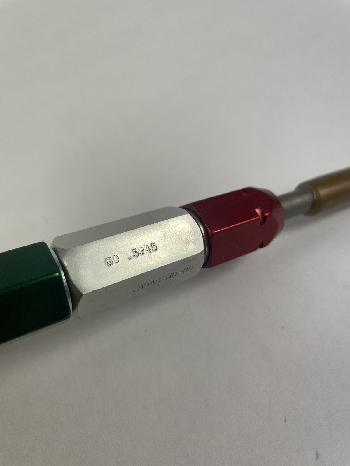 Reversible Plain Go NoGo Pin Plug Gage Gauge with handle X= .3945 & .3948