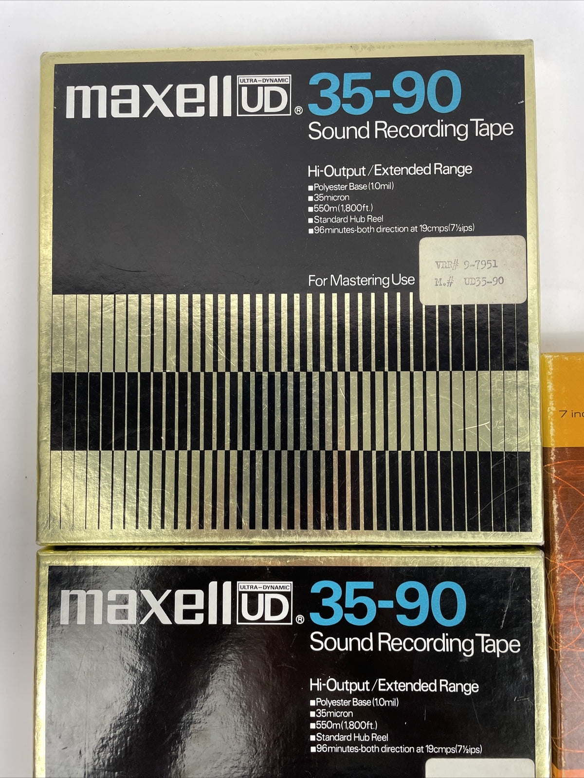 3 x Maxell UD 35-90 Hi-Output Extended Range Low Noise 7” Reel to Reel LOT