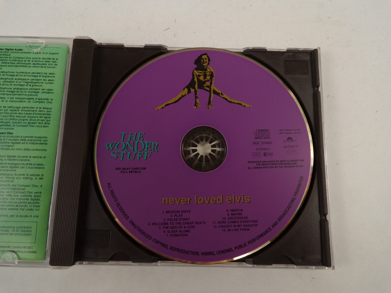 The Wonder Stuff Never Loved Elvis Play Donation Inertia Maybe Grotesque CD#45
