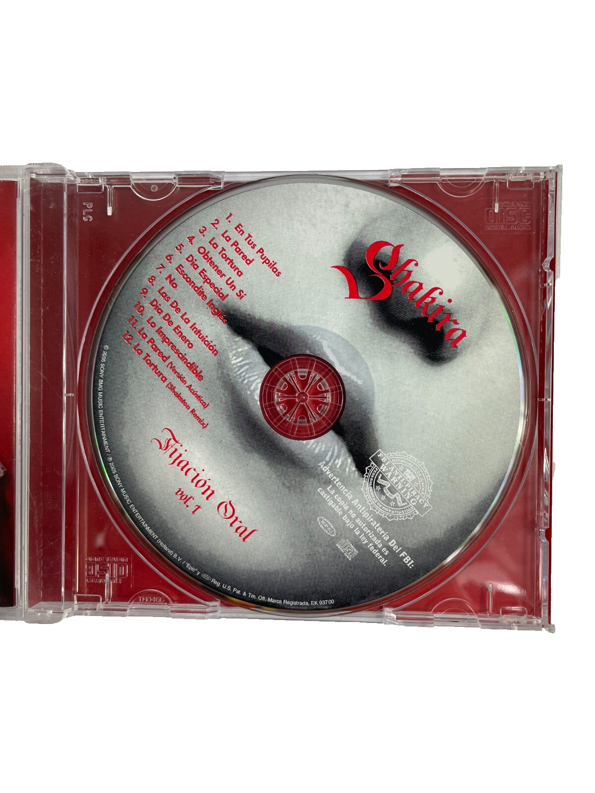 Shakira – Fijación Oral Vol. 1 En Tus Pupilas Obtener Un Sí Dia Especial CD#33