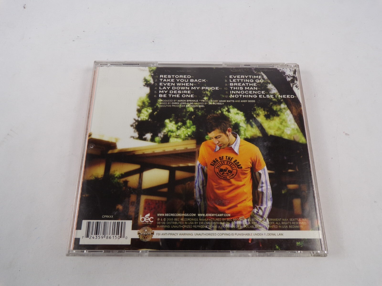 Jeremy Camp Restored Take You Back Even When Lay Down My Pride My Desire CD #40