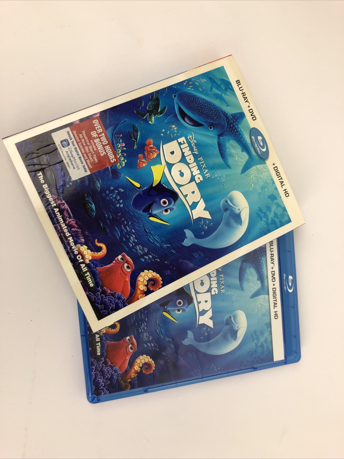 Disney Pixar " Finding Dory " Blu-Ray DVD and Bonus Disc Mint Discs Guaranteed