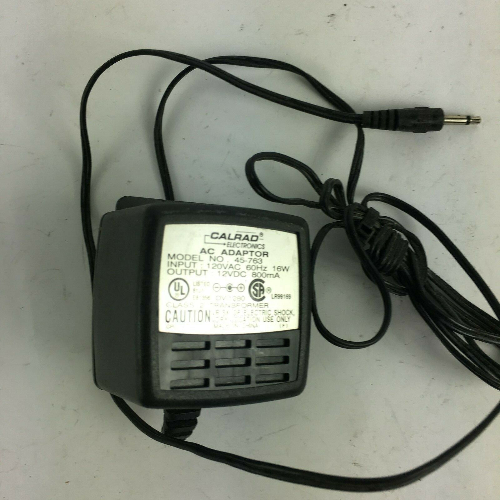 Genuine Calrad 45-763 Output 12 V 800mA Power Supply Adapter A28