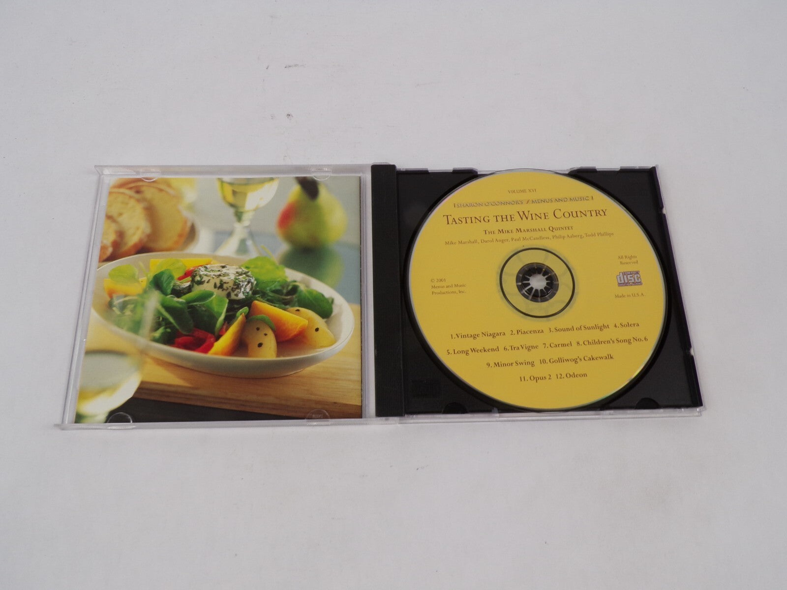 Menus Ad Music Wine Country Vintage Niagara Piacenza Sound Of Sunlight SoleCD#68