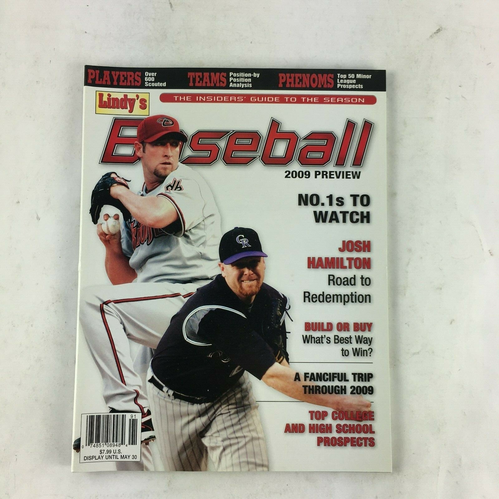 May 30 2009 Baseball Magazine Josh Hamilton Road to Redemption A Fanciful Trip