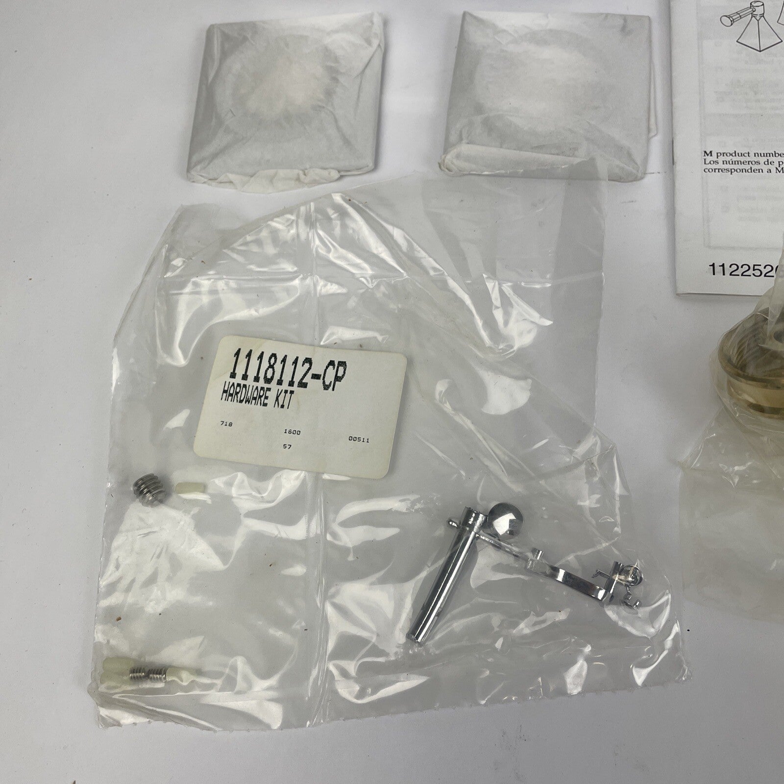 Kohler Stately T467-3S-CP chrome deck mount bath valve trim cross handles