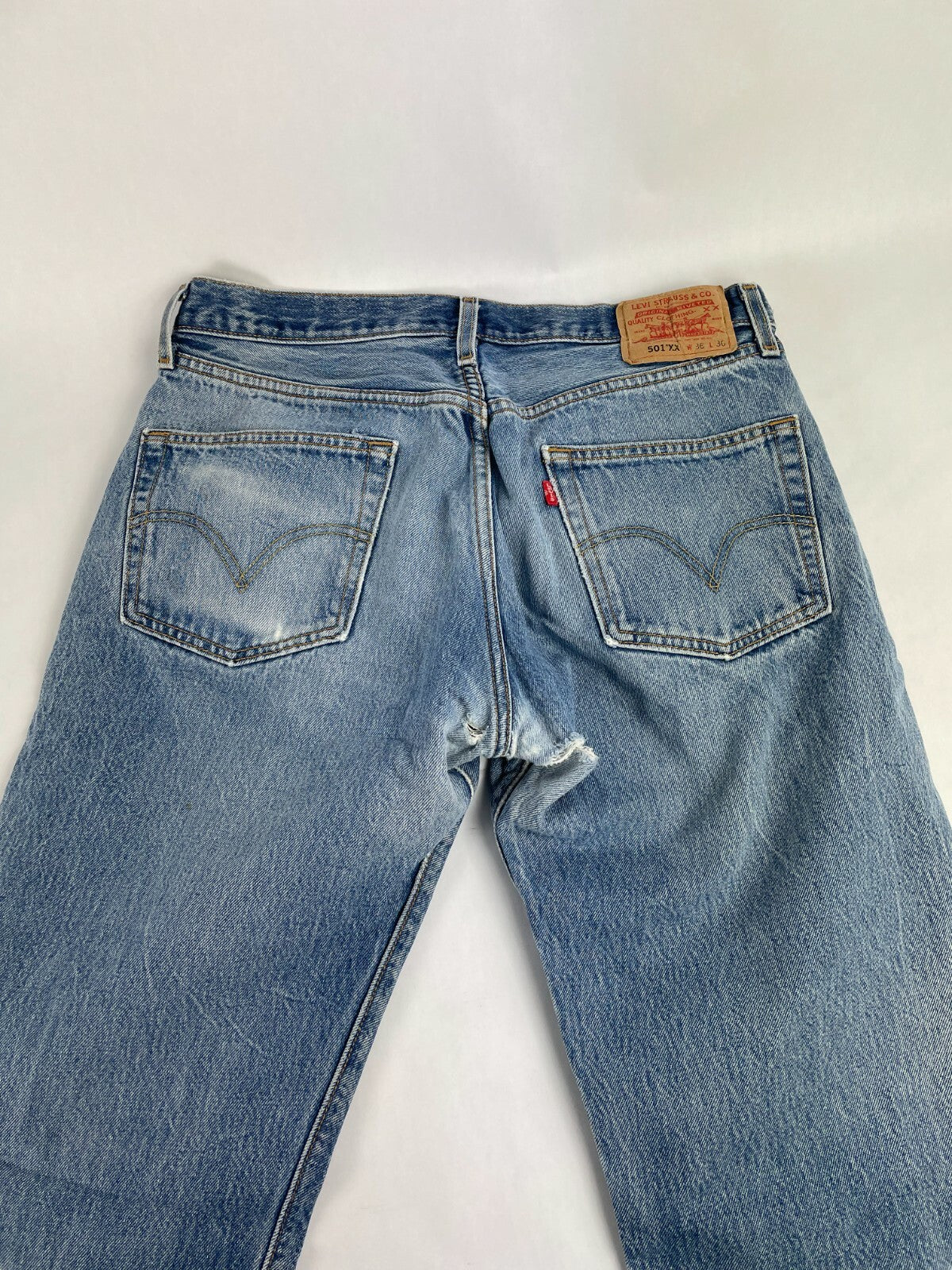 Levi's Men's Blue 501 Regular Fit Straight Leg Jeans Size W 36 L 36