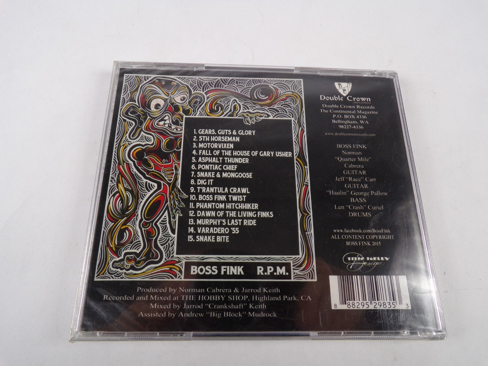 Boss Fink R.P.M Gears Guts & Glory 5th Horseman Motorvixen Dig It CD#34