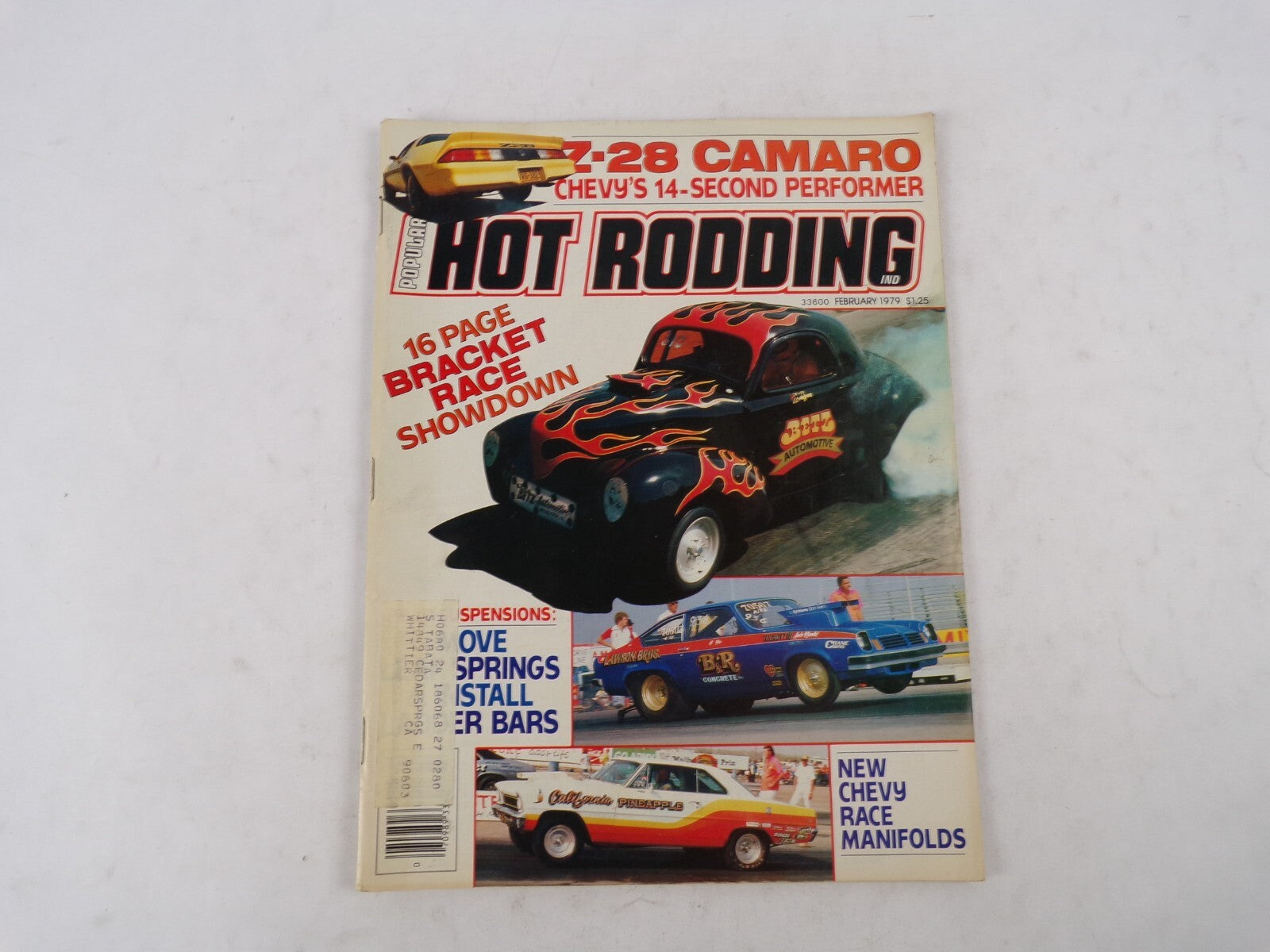 February 1979 Hot Rod Magazine Z-28 Camaro Chevy's 14-Second Performer New Chevy