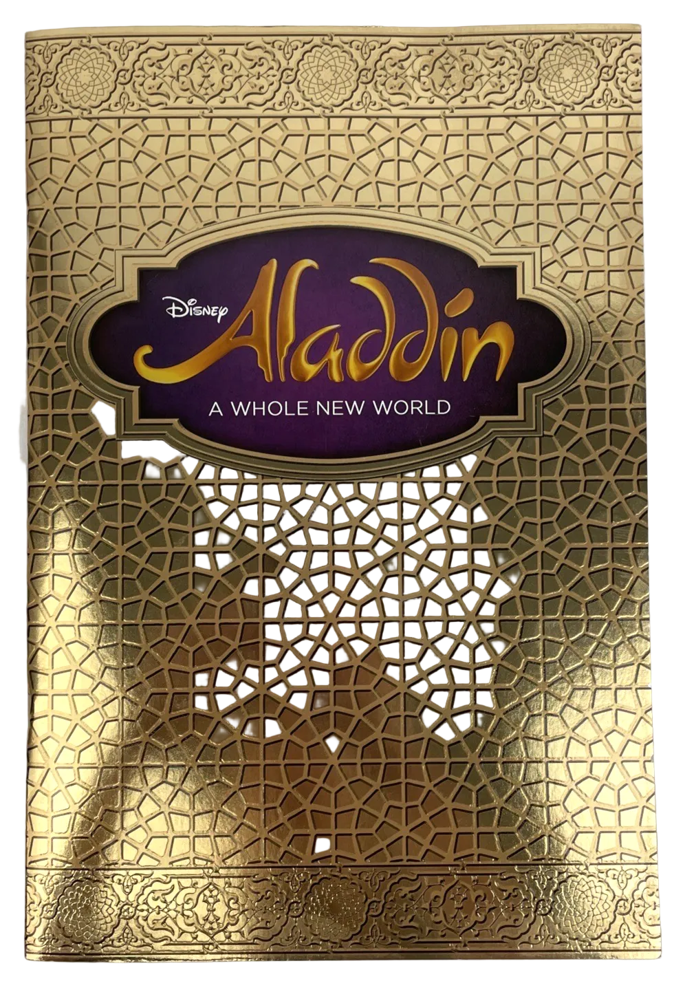 Walt Disney Aladdin A Whole New World Musical Program Book And Cast List Sheet