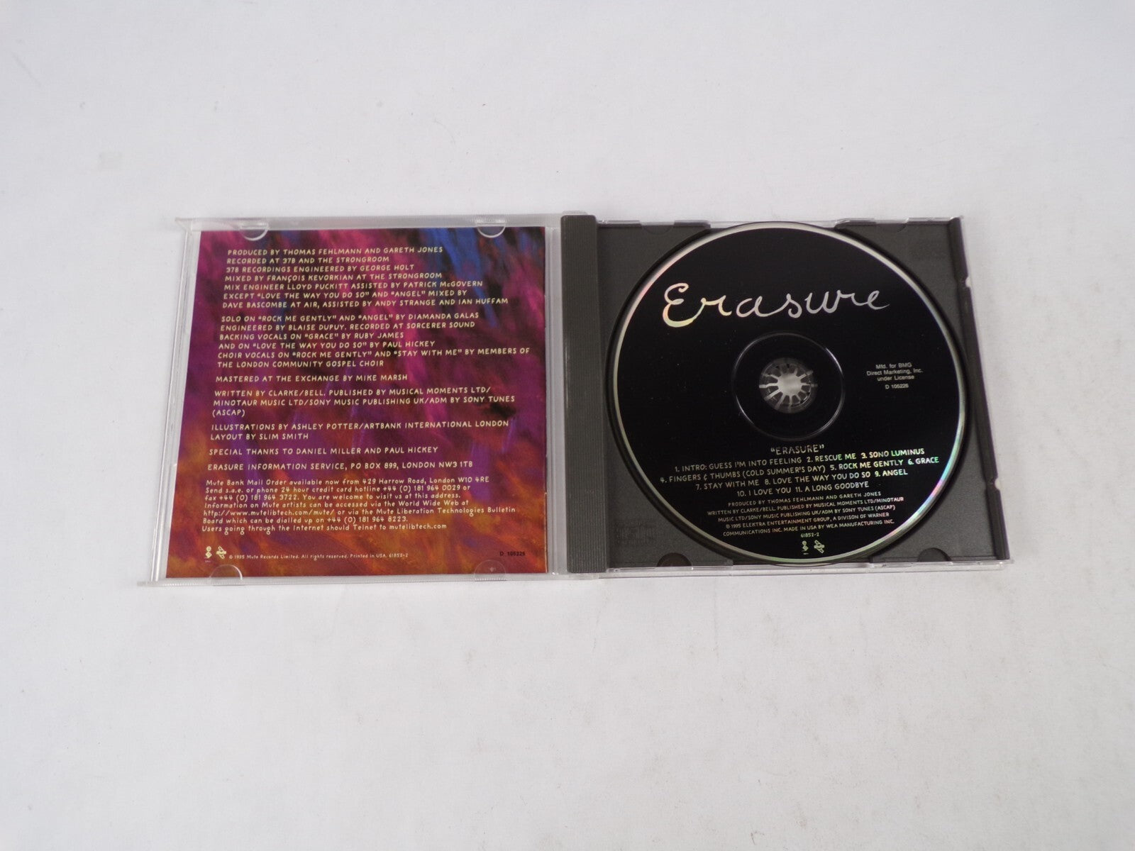 Erasure Love The Way You Do So Angel I Love You A long GoodbyeCD#34