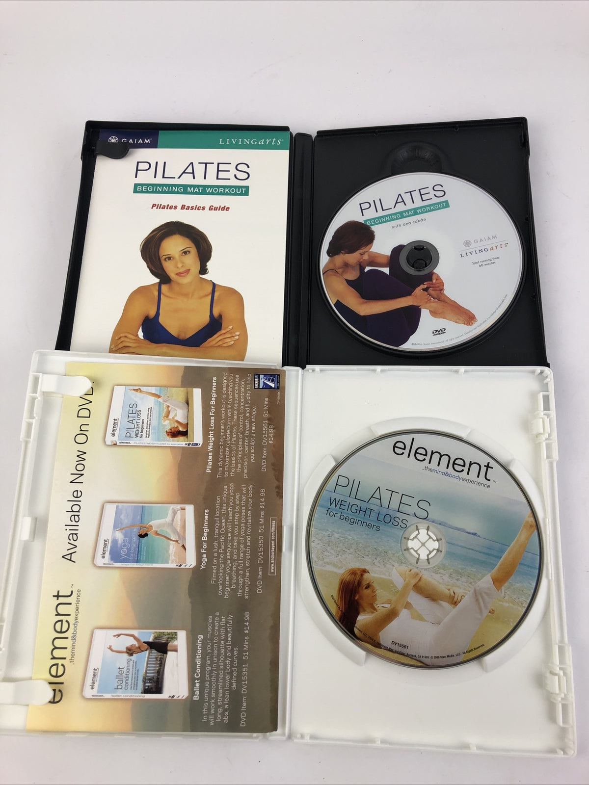 Element: Pilates Weight Loss for Beginners (DVDS) + GIAIM: Beginning Mat Workout