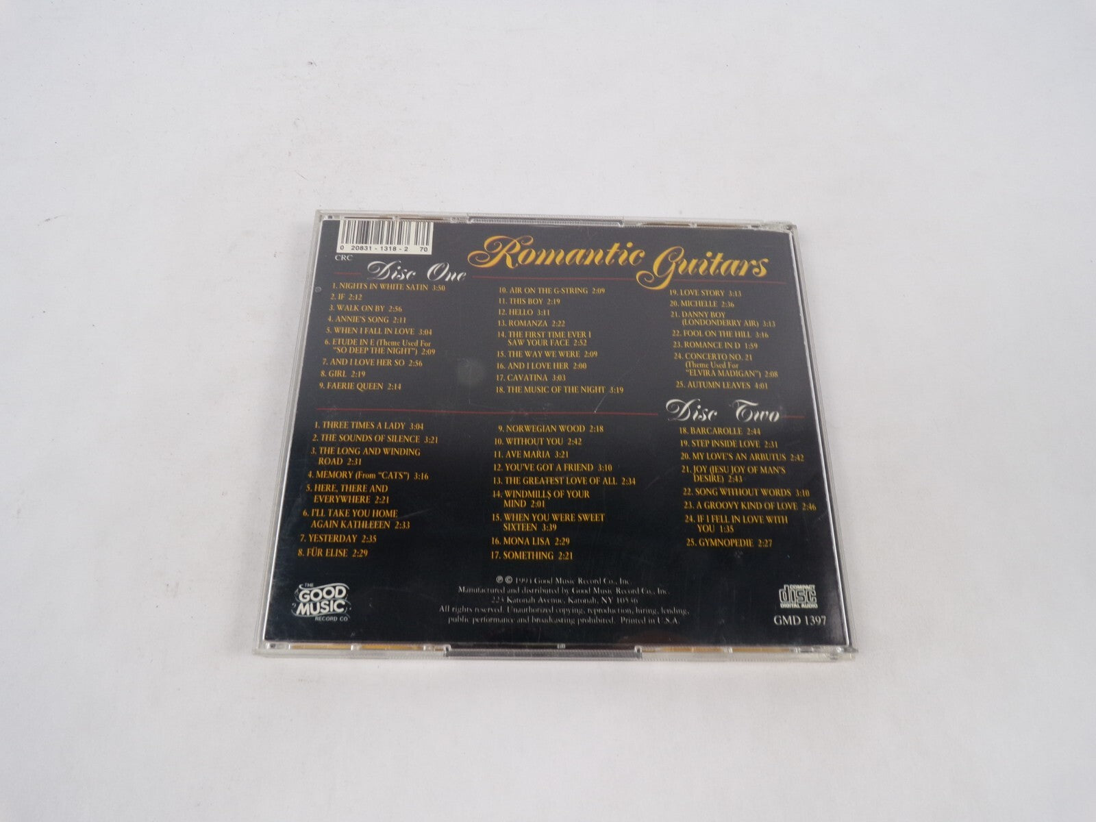Romantic Guitars Nights In White Satin If Walk On By Annie's Song When I CD#70