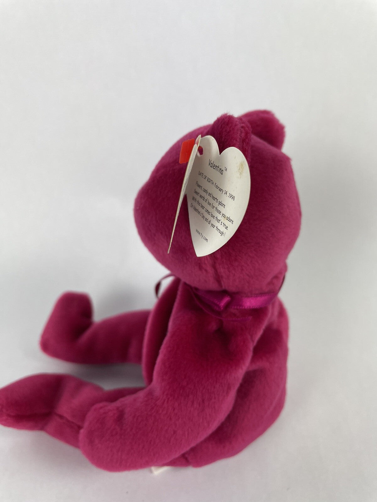 Valentina RARE TY Beanie Baby TAG ERRORS 1998/99 w hologram New & Mint