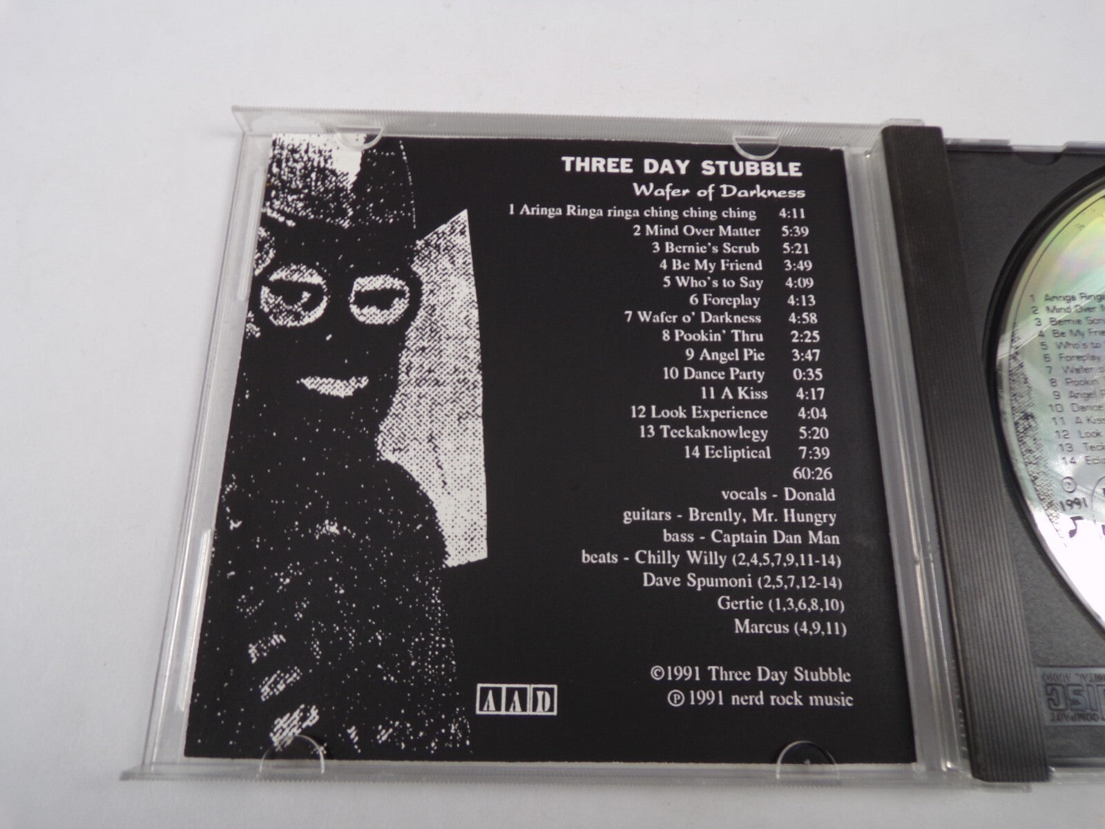 Three Day Stubble Wafer Of Darkness Mind Over Matter Be My Friend CD#37