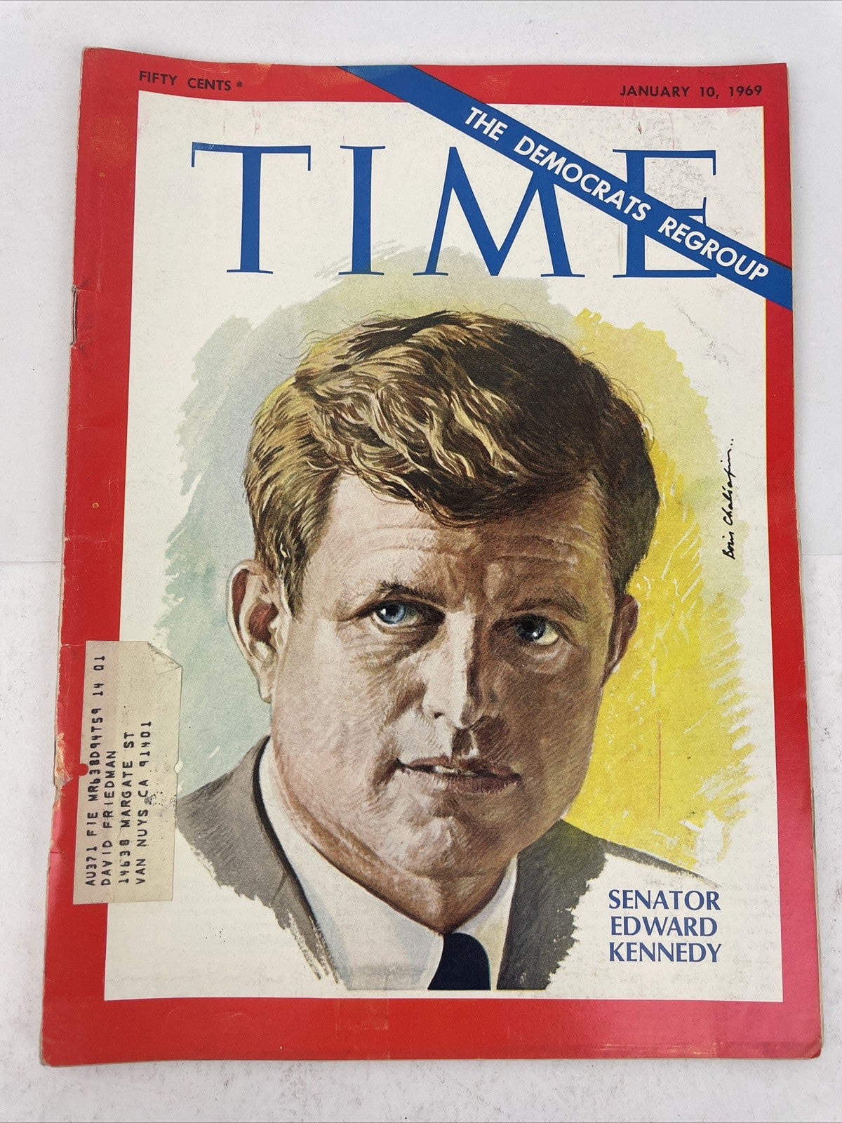 Time Magazine Back Issue, Jan 10, 1969, Senator Edward Kennedy: Democrats Regrp