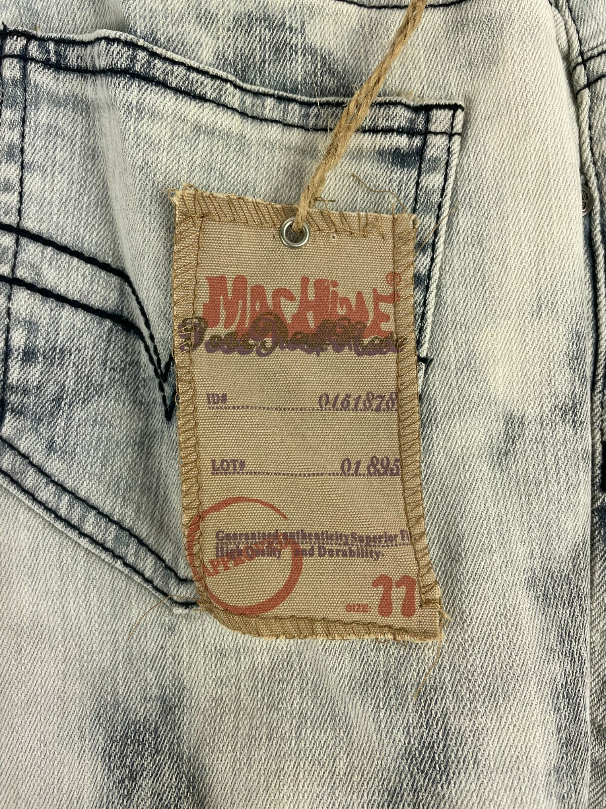 Machine Men's Denver Gray Tone Jeans Straight Leg Jeans Size W 32 L 32