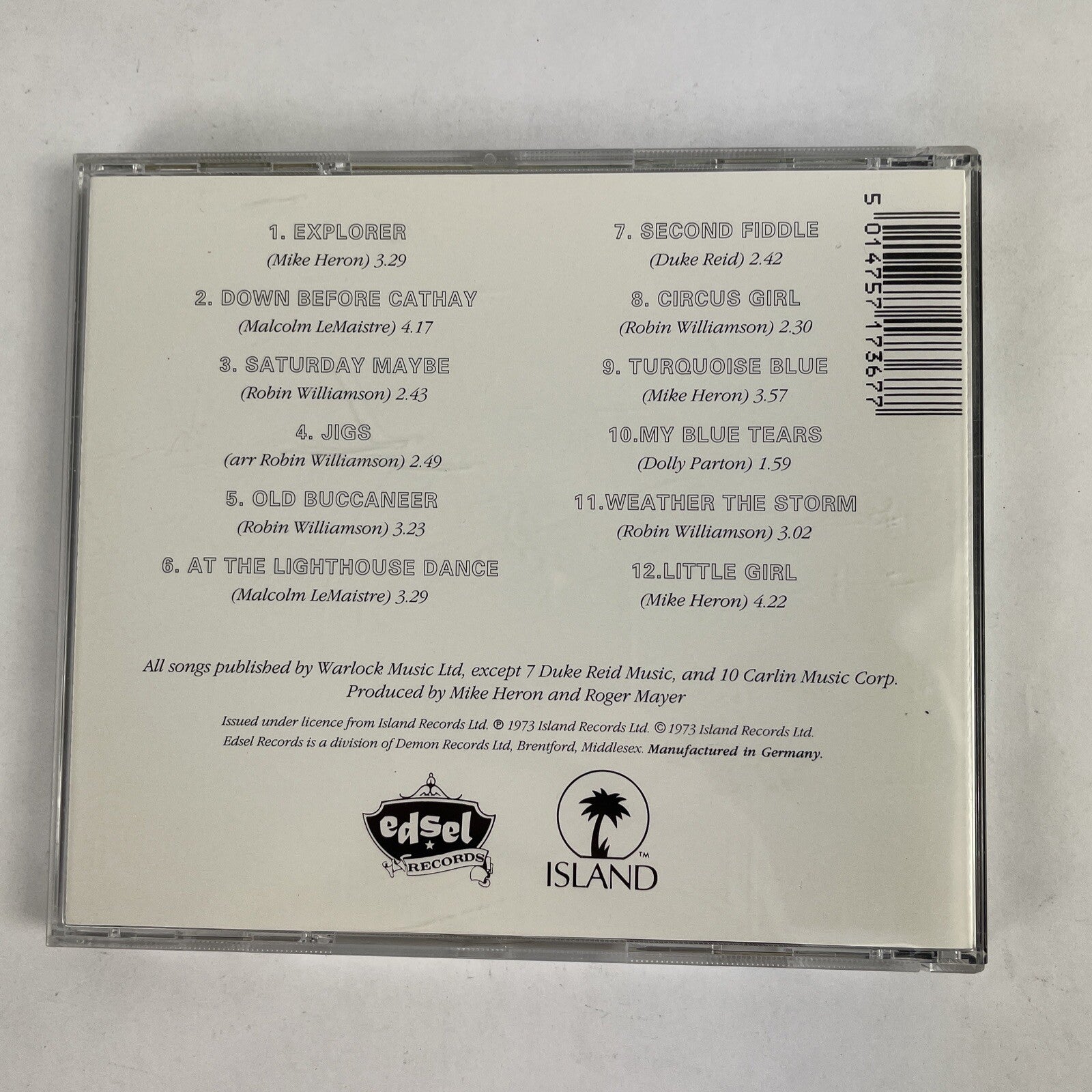 Incredible String Band - No Ruinous Feud German Import CD #20