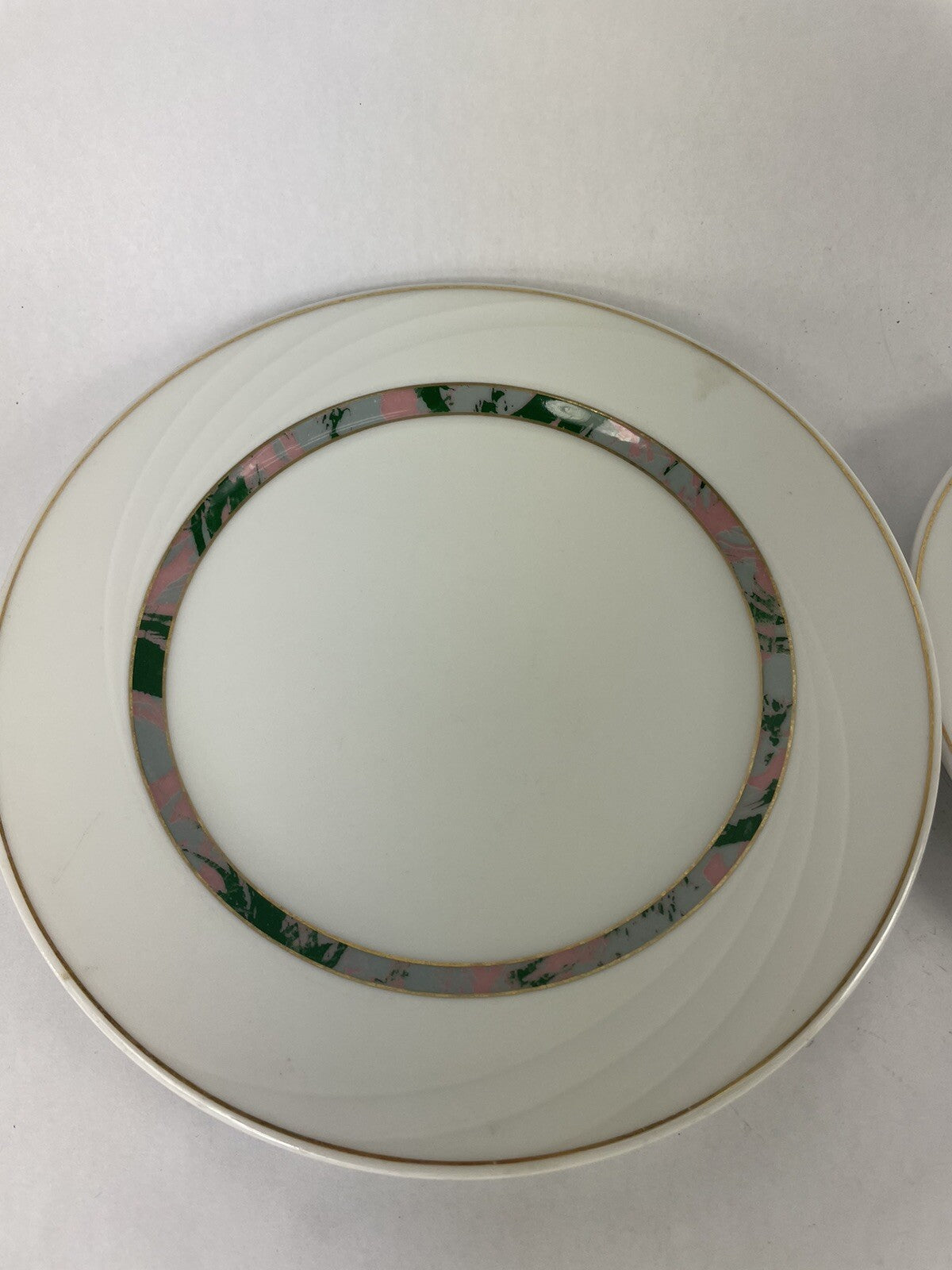 Lot of 2: Vintage Schonwald Germany White Serving Plates 4291 9291