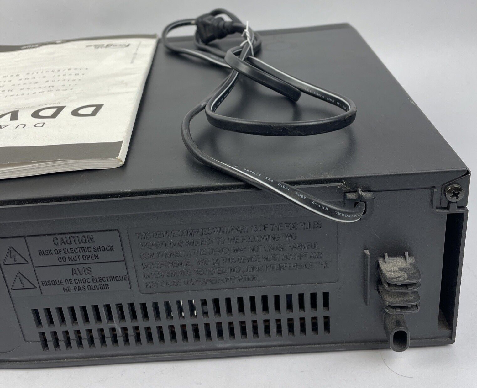 Go-Video DDV3120 Dual-Deck VHS VCR Recorder Player NO REMOTE - AS IS NOT TESTED
