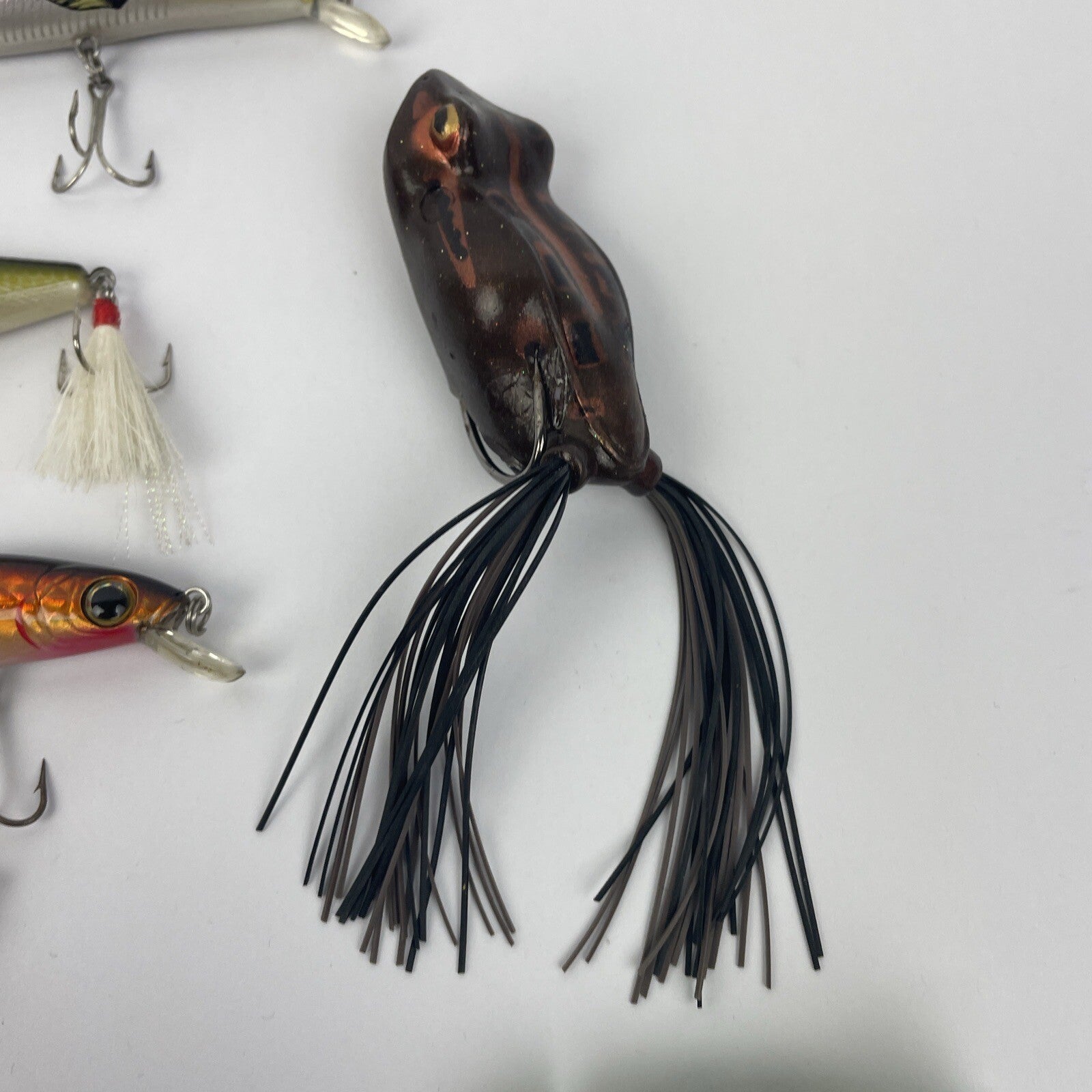 Heddon River Runt Spook Floater Deep Dive Tiny Torpedo Gold Lip lot 11 lures