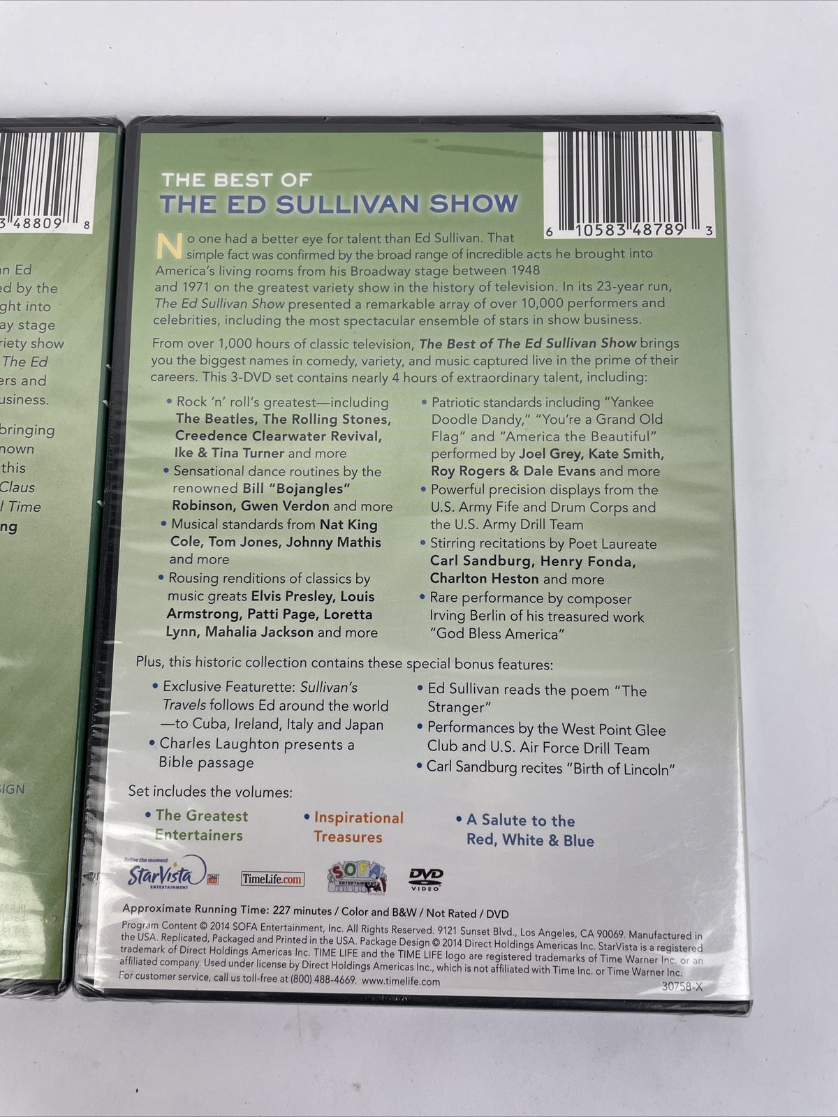 Holiday Greetings + Best Of Ed Sullivan Show (DVD 2014) Full Screen New & Sealed