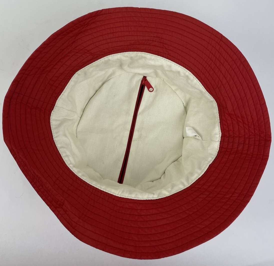 K-WAY x FIAT 500c K.Way Packable Bucket Hat Red - RARE FIND - LOOK