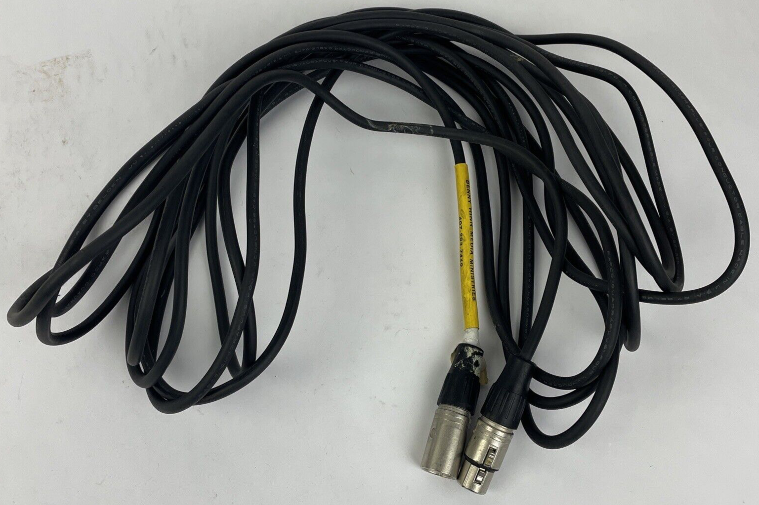 OEM Neutrik XLR Microphone Cable Male To Female 3-Pin Mic Audio Lead 27ft Grey