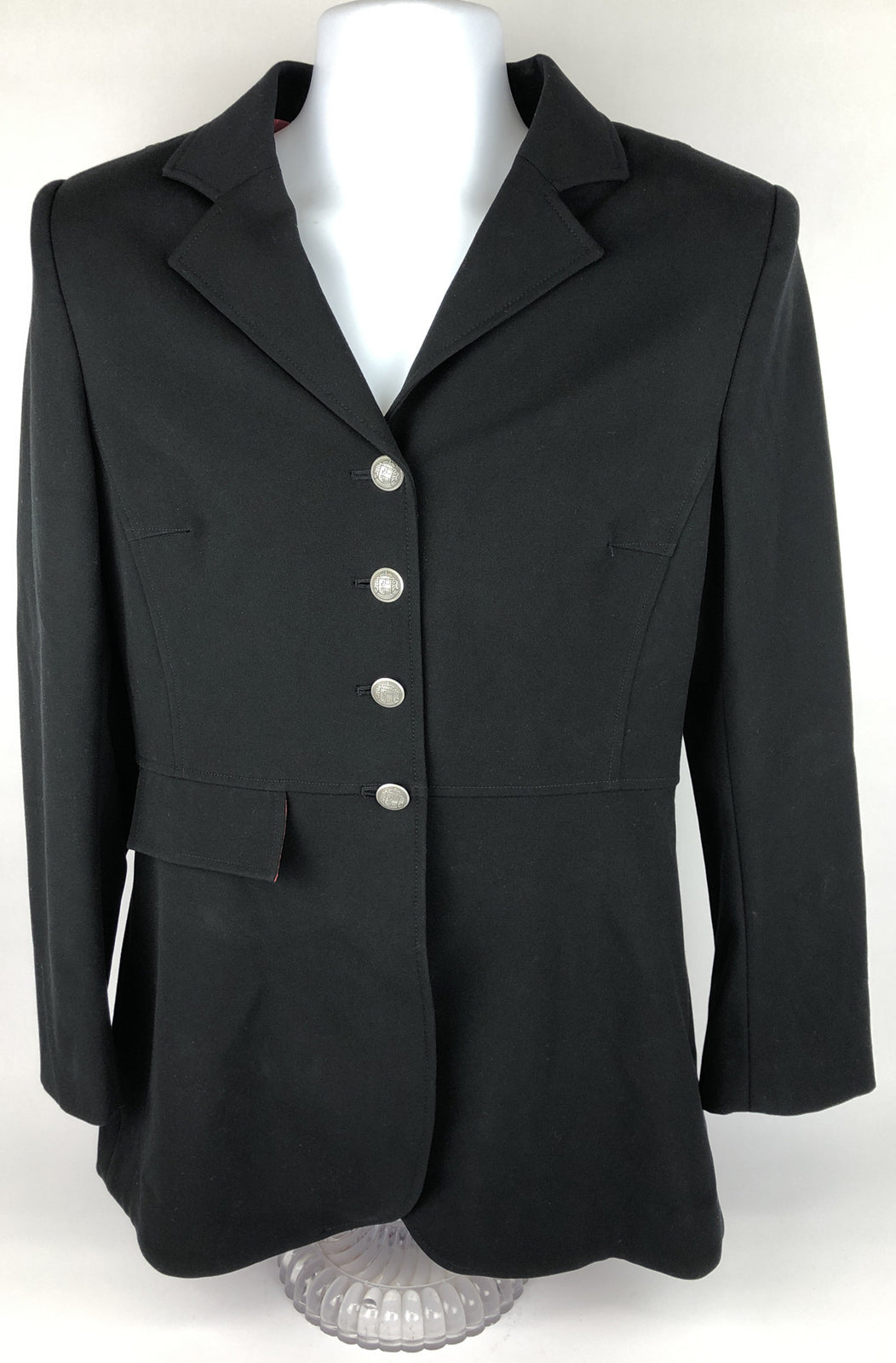 NWT Goode Rider Dressage Coat Size 10 Black Jacket 15001 with stain Blocker LOOK