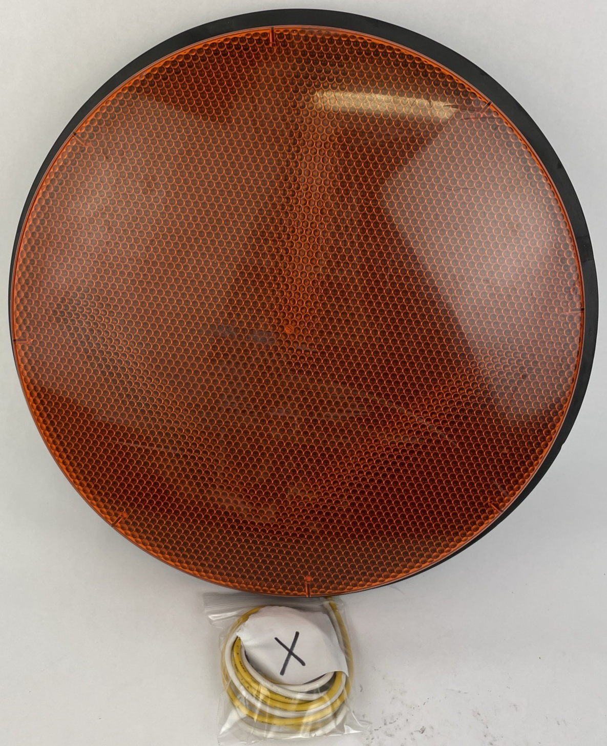 12" General Electric Yellow Arrow LED Traffic Light Signal Lens 120V Model DR6 x