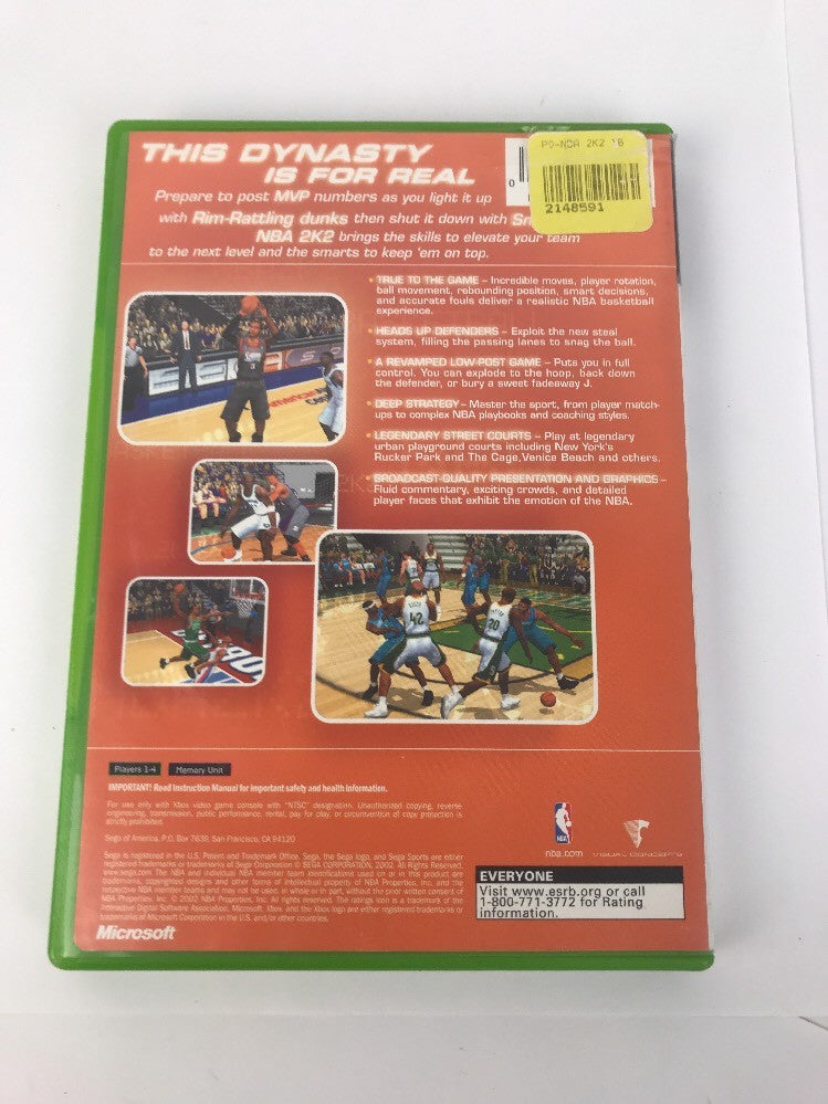 NBA 2K2 (Microsoft Xbox, 2002) Sega Sports