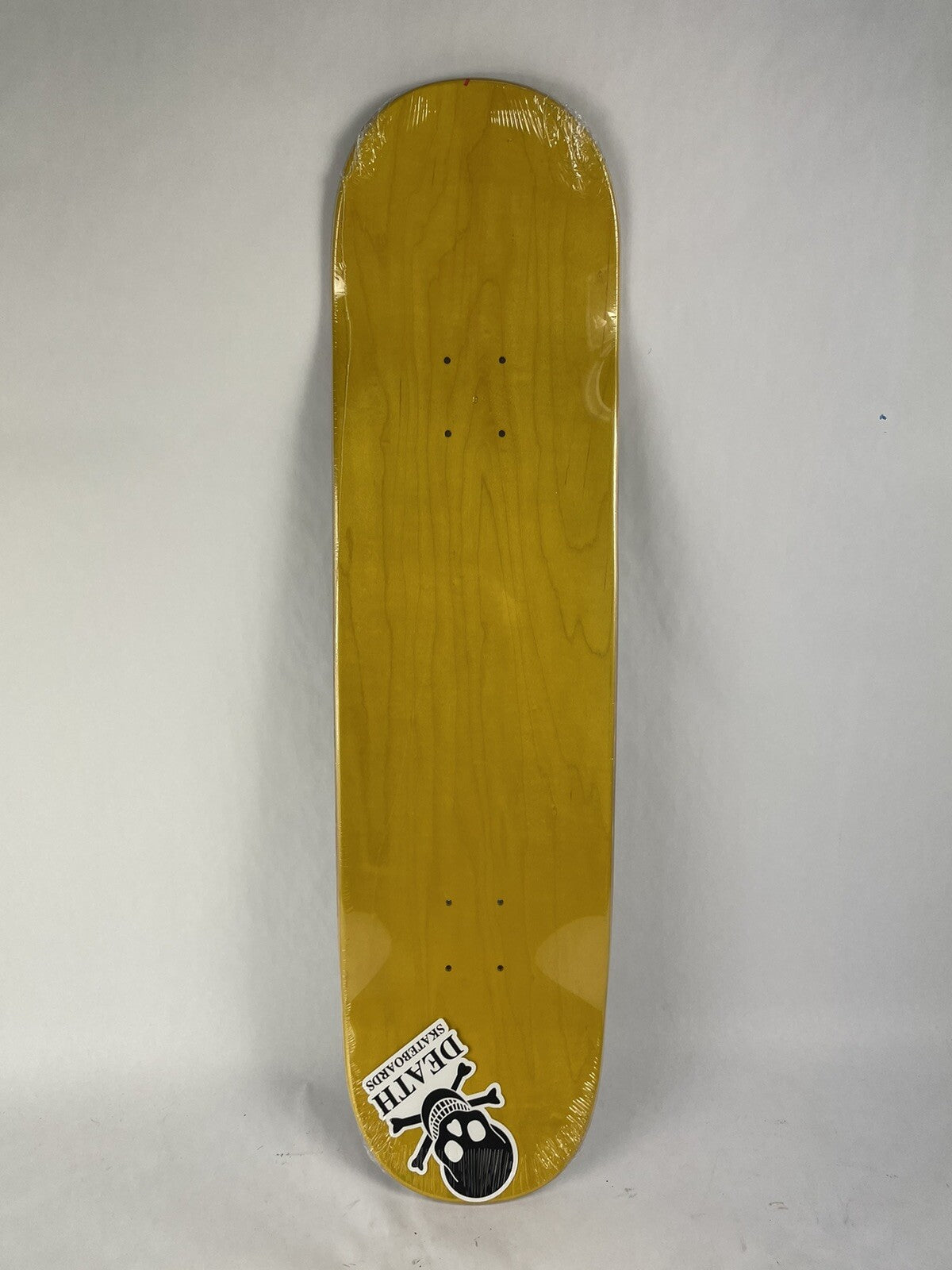 Death Skateboards Eddie Belvedere Maiden Pro 8.5-inch tapered square FA nose skateboard deck with grip tape.