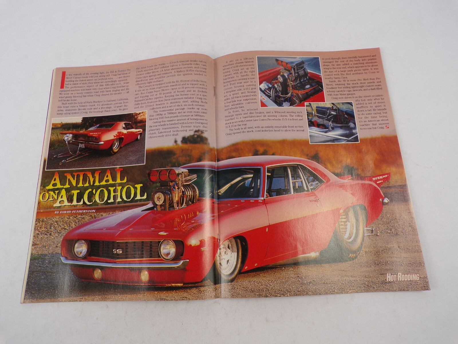November 1996 Hot Rodding Magazine On-Track Action Vintage Compitition Runway