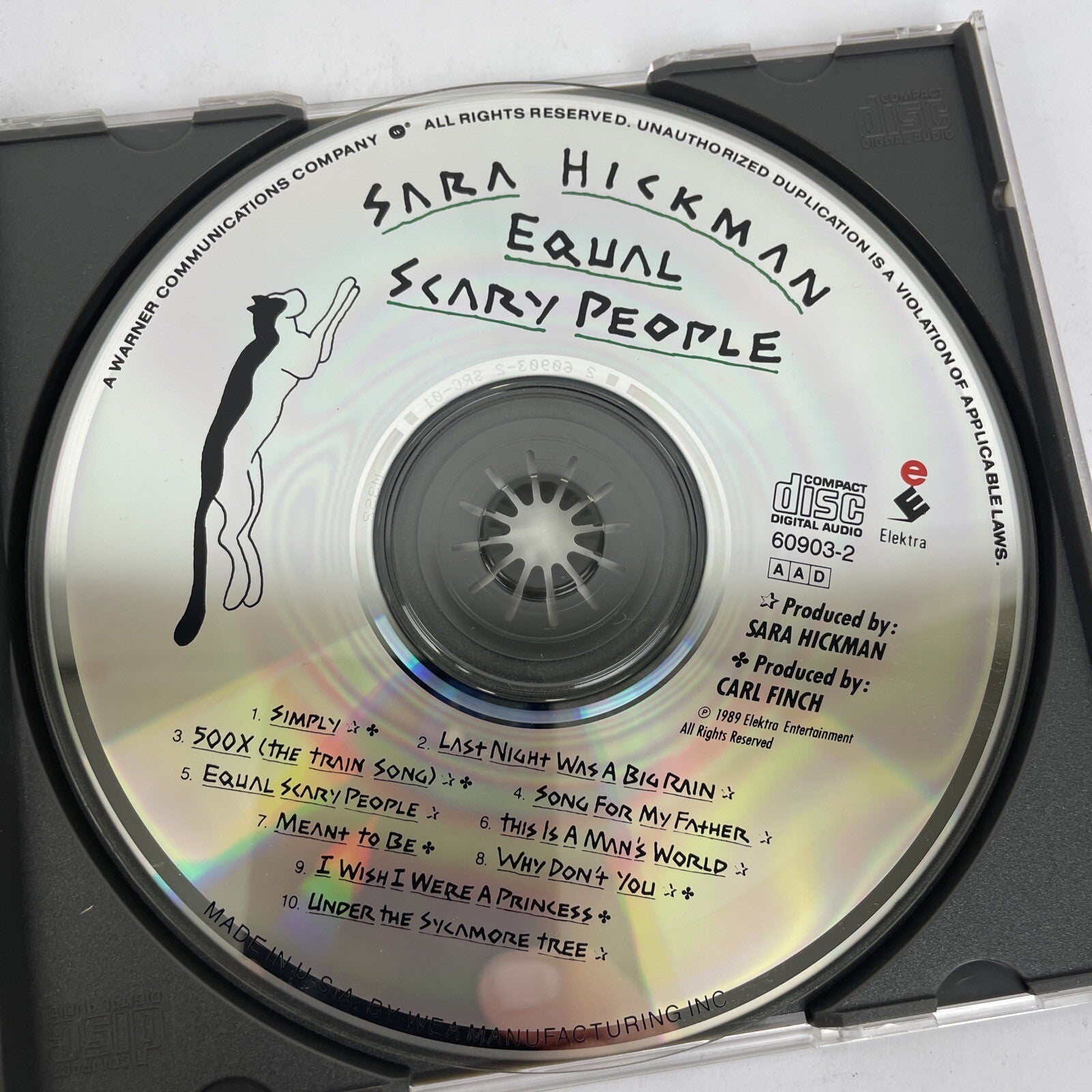 Equal Scary People by Sara Hickman ( Digital Audio CD, 1989 Elektra Records ) HI