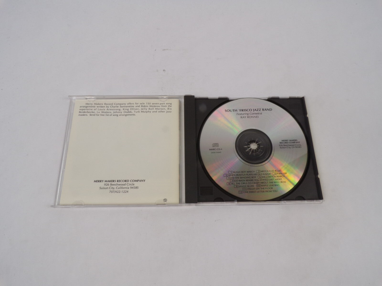South Frisco Jazz Band Featuring Conettist Ray Ronnei Bugle Boy March CD#68