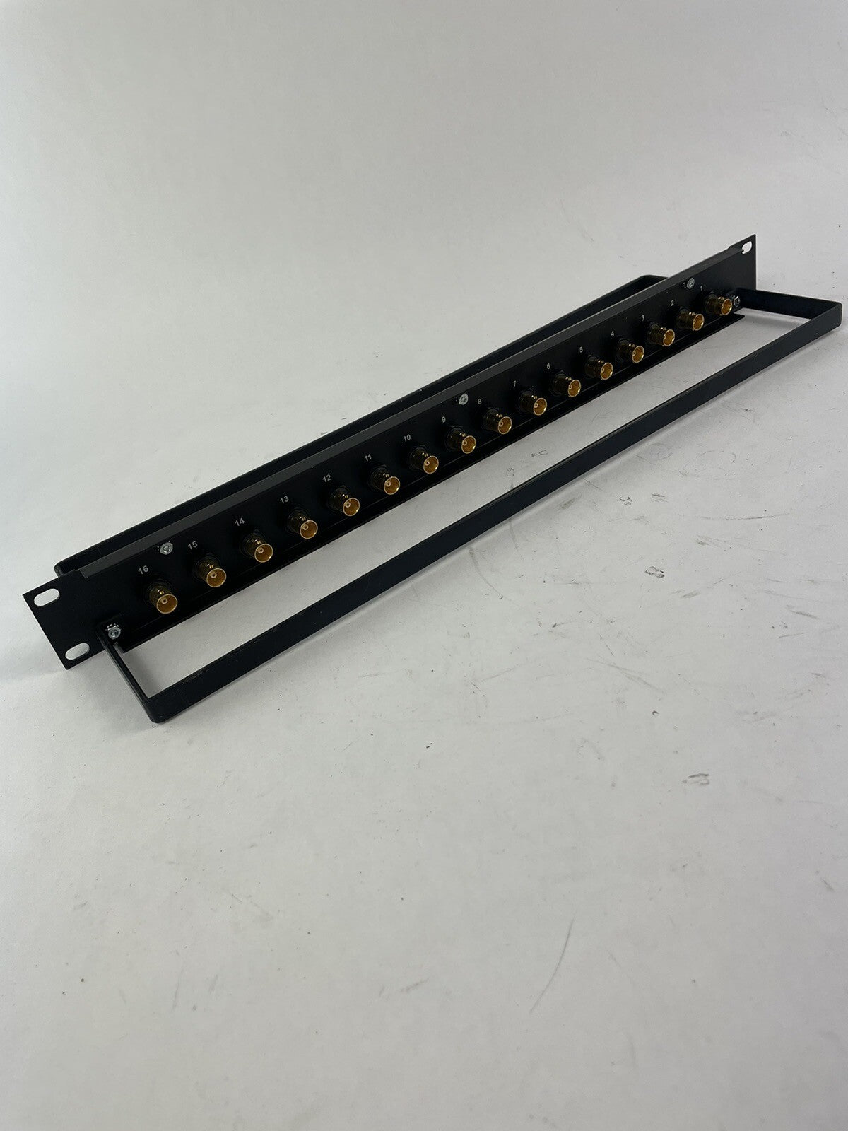 Bittree BH-B124A1B12 12G+ BNC Coaxial Bulkhead Panel 1x24 Jack Configuration 1RU